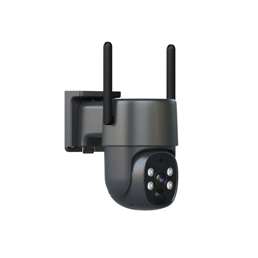 4G تعمل بالطاقة الشمسية 4MP كاميرا الأمن في الهواء الطلق ميكروفون مدمج 3.6 مللي متر عدسة ثابتة للرؤية الليلية سحابة كامل اللون كشف الحركة #5