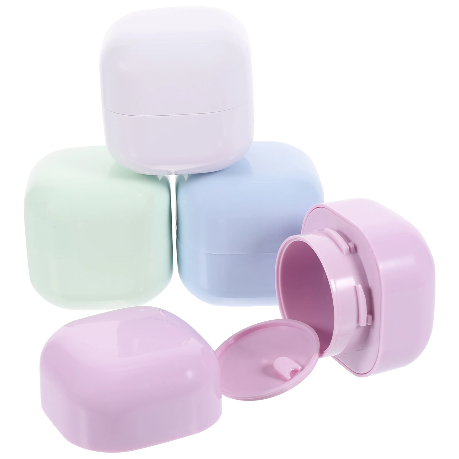 

4pcs 30g Empty Bottles Travel Size Cream Containers Refillable Lotion Jars Cosmetics Sample Boxes Fruit