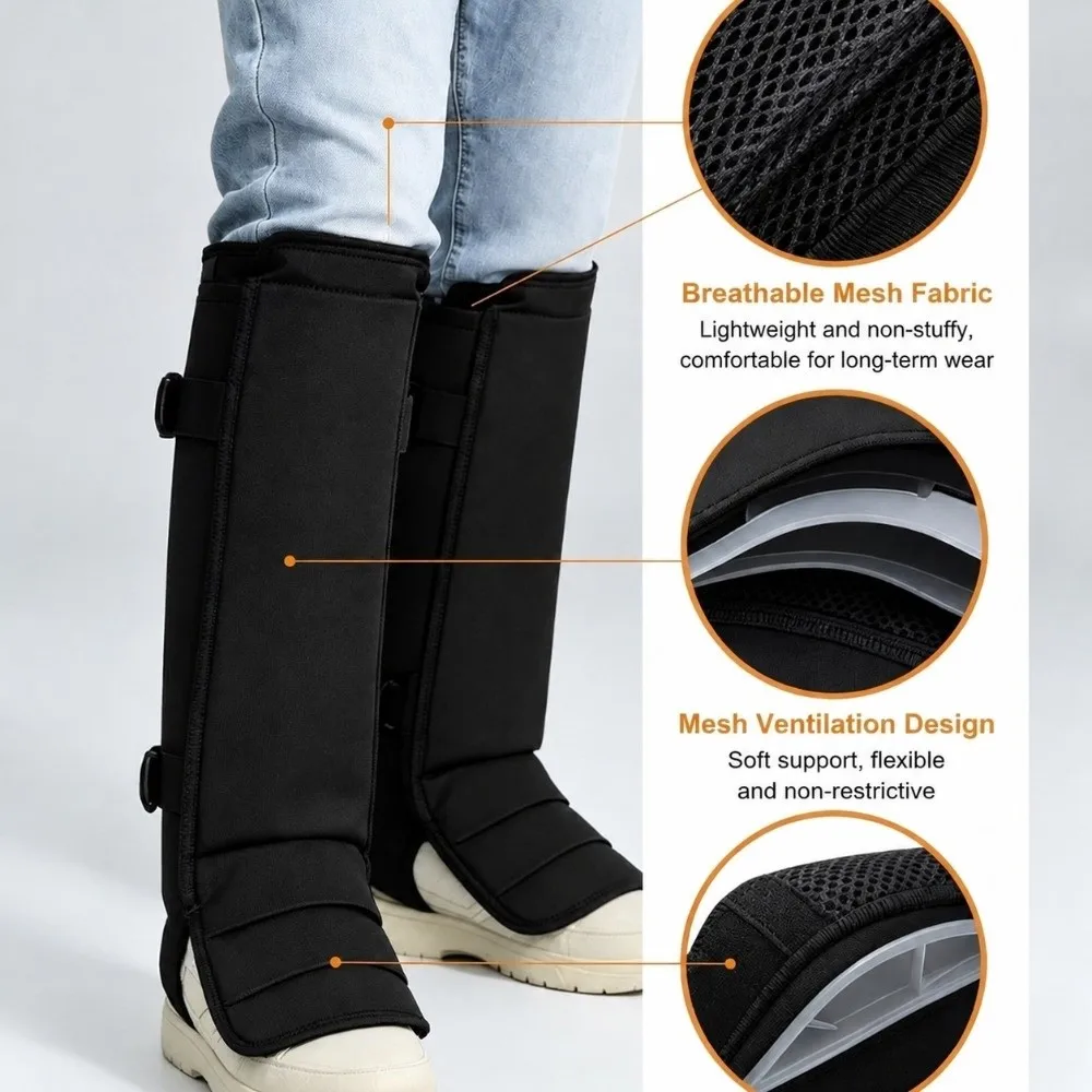Knee High Leg Gaiters Snake Bite Protection Adjustable Shielding Gaiters Scratch-Proof Waterproof Leg Guards Lawn