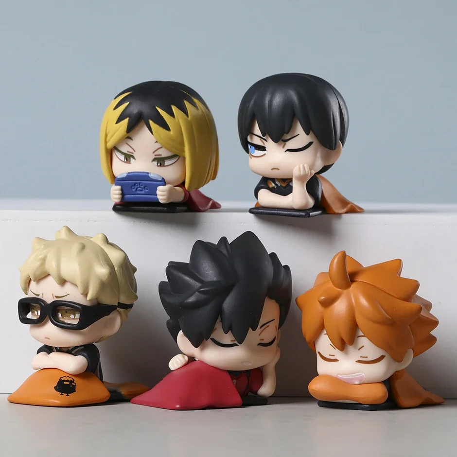 Set Hinata Shoyo Tobio Kageyama Kei Tsukishima Kozume Kenma Tetsurou kuroo Onemutan Figure Toys Brinquedos Figurine Q Dolls