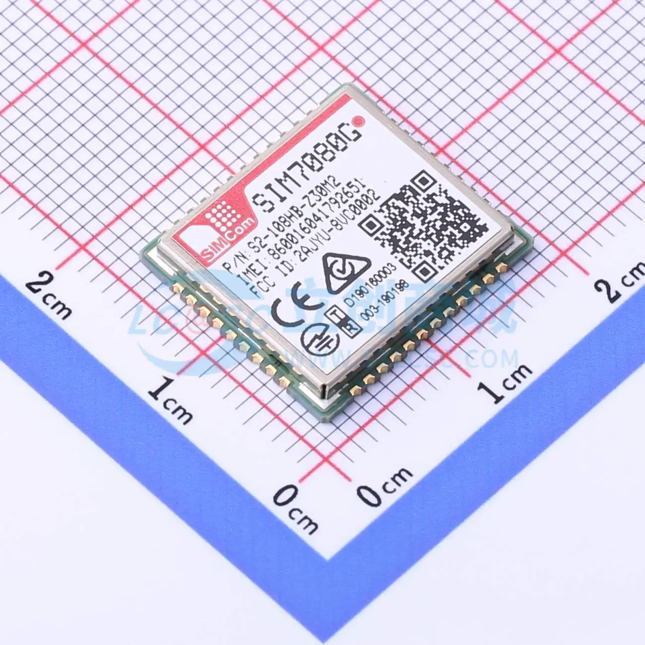 1pcs SIM7080G SMD 17.6x15.7mm NB-IoT CAT-M SPI USB UART I2C PCM B1 B2 B3 Cellular LTE Communication Module for Smart Home System