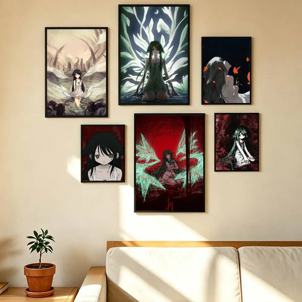 Saya No Uta Song of Saya Poster High Quality Dorm Living Room Aesthetic Wall Decoration Painting Stickers Gift