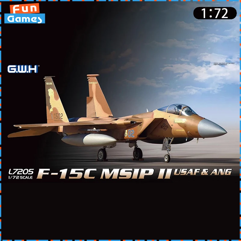 

New 1/72 HASEGAWA Assemble Airplane F-15C MSIP USAF ANG Plane Assembly Model L7205 Ornament Collectible Custom Birthday Toy Gift