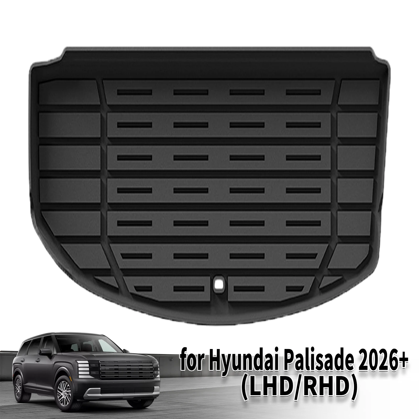 for Hyundai Palisade 2026+ 7Seats Hybrid ( NOT FOR Fuel ) LHD/RHD High Quality TPE Car Floor & Trunk Mats, Waterproof Easy Clean