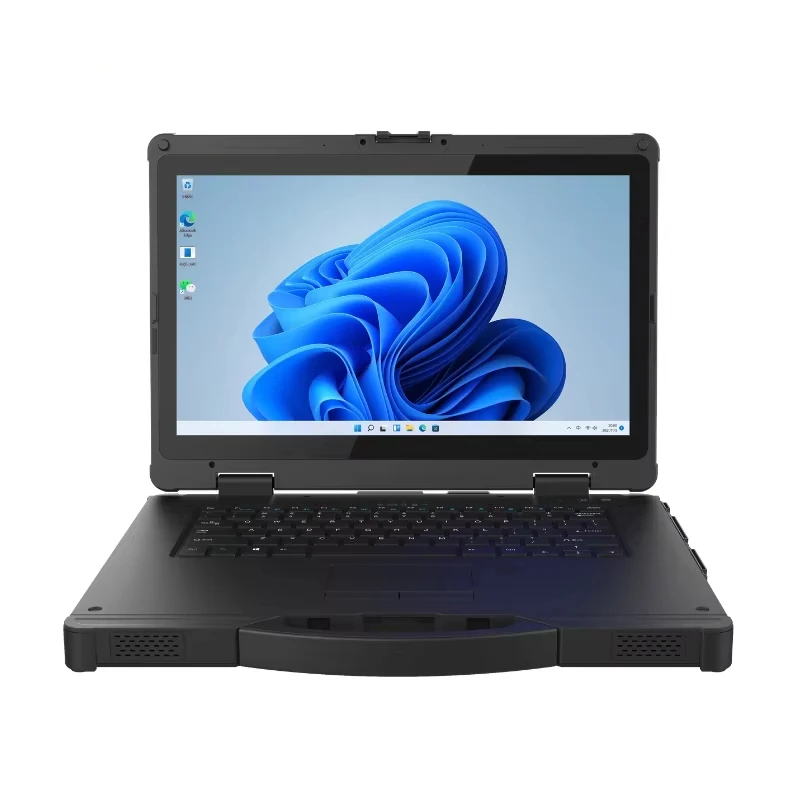 15.6 Inch Rugged Portable Industrial Laptop,NFC 5G RS232 WiFi,High Capacity Battery Waterproof Computer