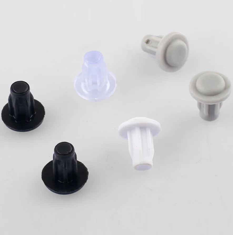 1000Pcs Rubber 5mm Stem Cabinet Bumper Furniture Hole Cap