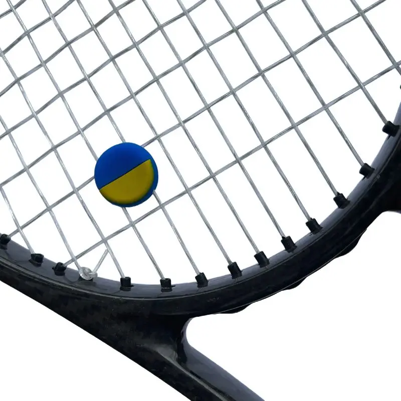 4Pcs/Lot Ukraine Flag Tennis Vibration Dampeners Silicone Tennis Dampeners Racket Anti Vibration Damper Tennis Accessories view 3