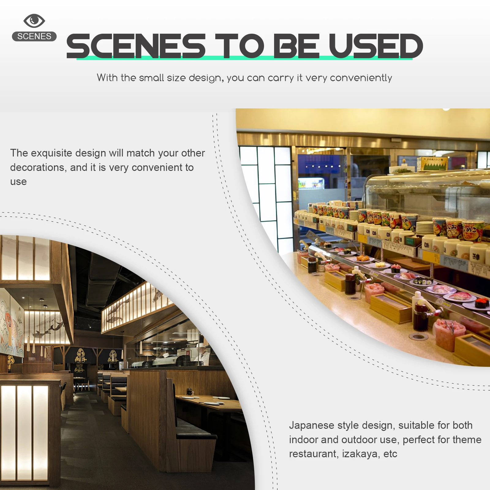 

1pc Waterproof Mini Flags Japanese Style Design Wood Polyester Sushi Restaurant Decor Izakaya Table Decoration Flag Adorn