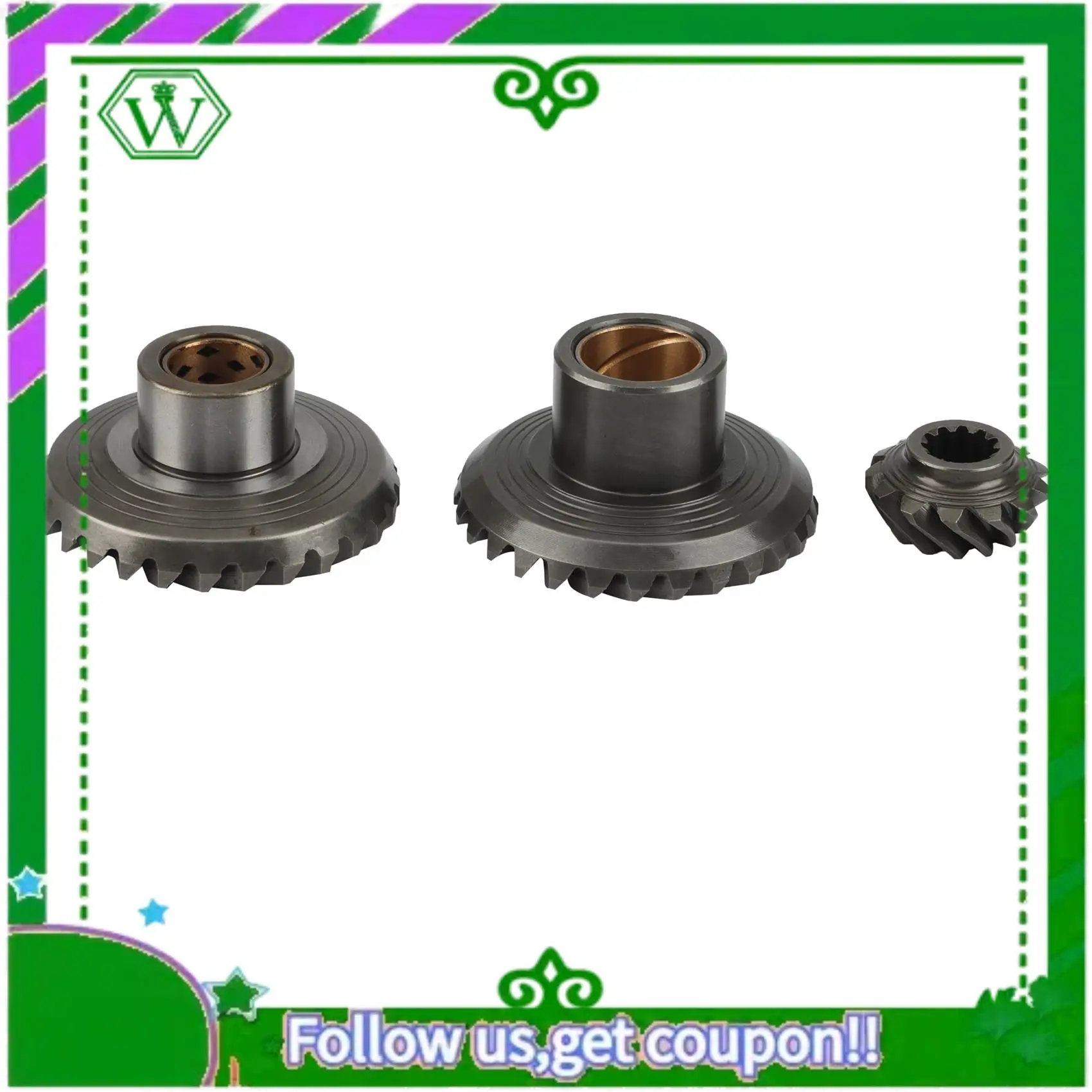 AC34-Gear Set For Mercury Tohatsu 4 Stroke 5HP 6HP 369-64010-1 369-64030-1 369-64020-1