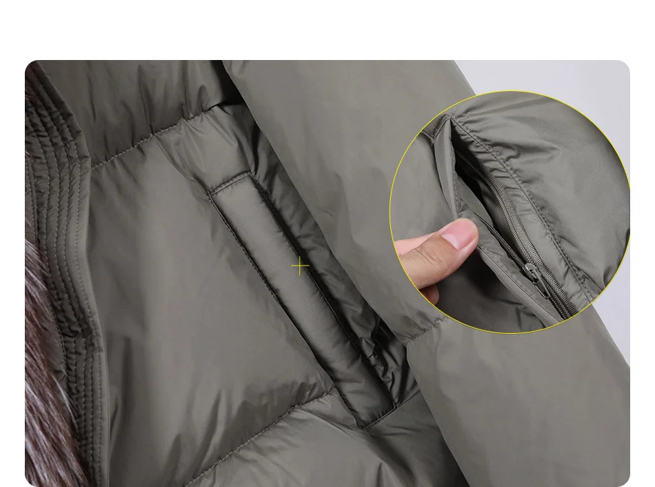 2026 MAOMAOKONG White Duck Down Jacket Winter Women