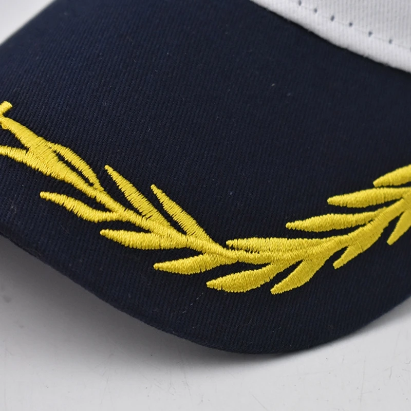 50JB Ship Boating Captain Military Hat Adult Kids Navy Marine Baseball Hat Sea Boating Cosplay Party Cosplay Outfit