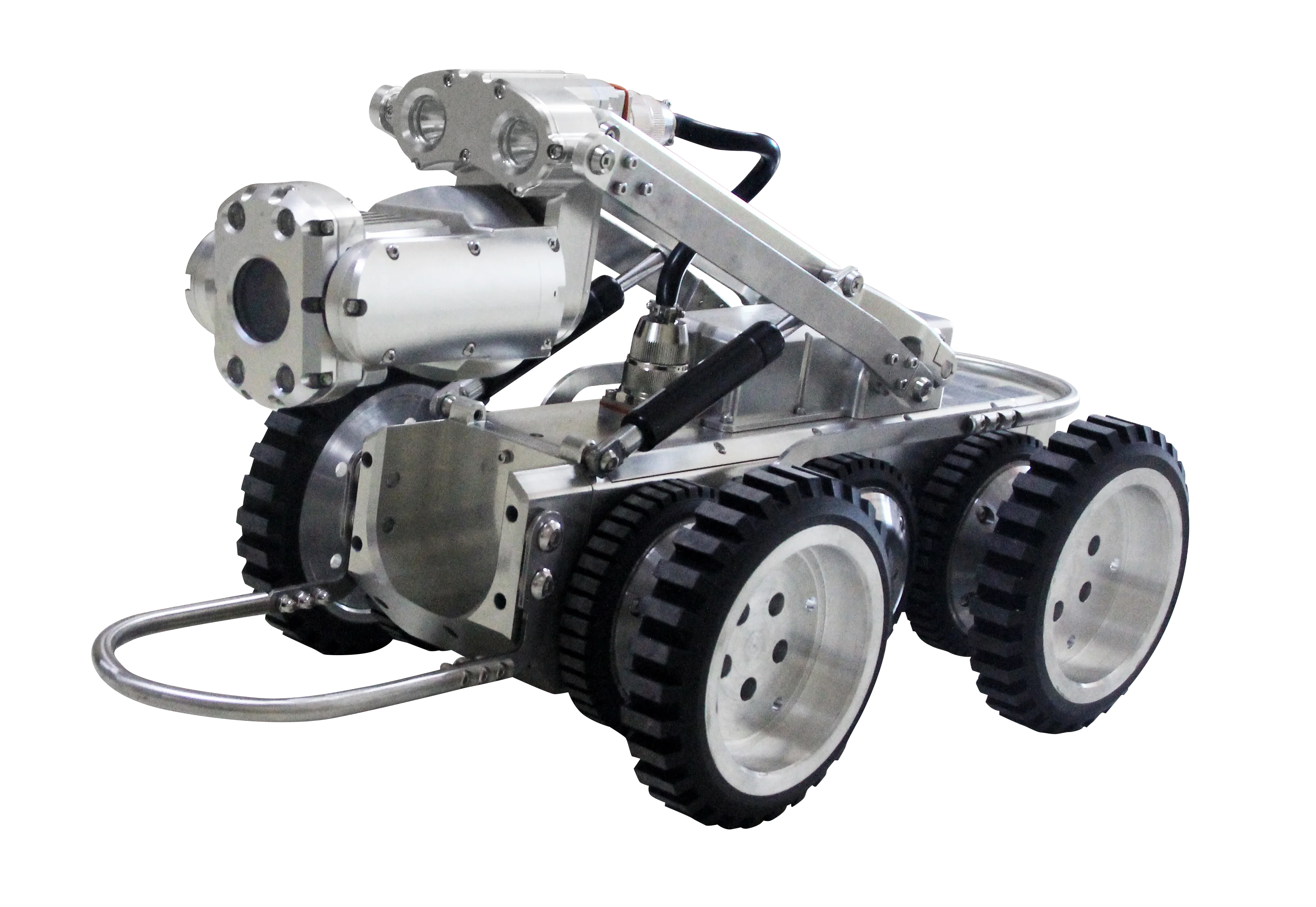 GT108 PTZ Testa della telecamera Sistema di ispezione tubi urbani Condutture di scarico fognarie Ispezione Endoscopio Telecamera robot cingolata