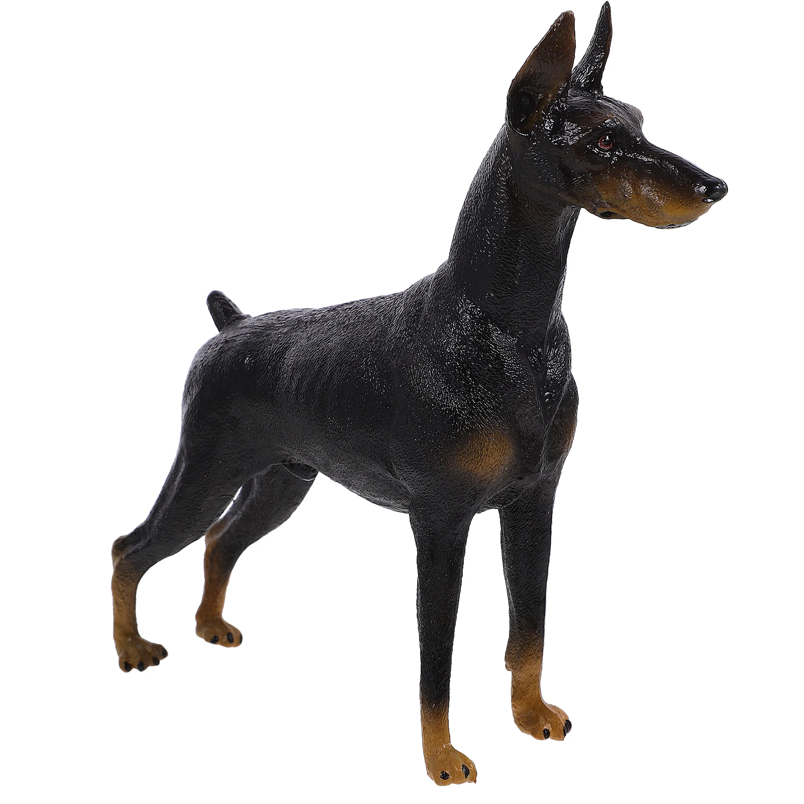 

Simulation Doberman Model Home Dobermann Model Kids Toy Office Decor Figurine Realistic Craftsmanship Kids Toy Premium Material