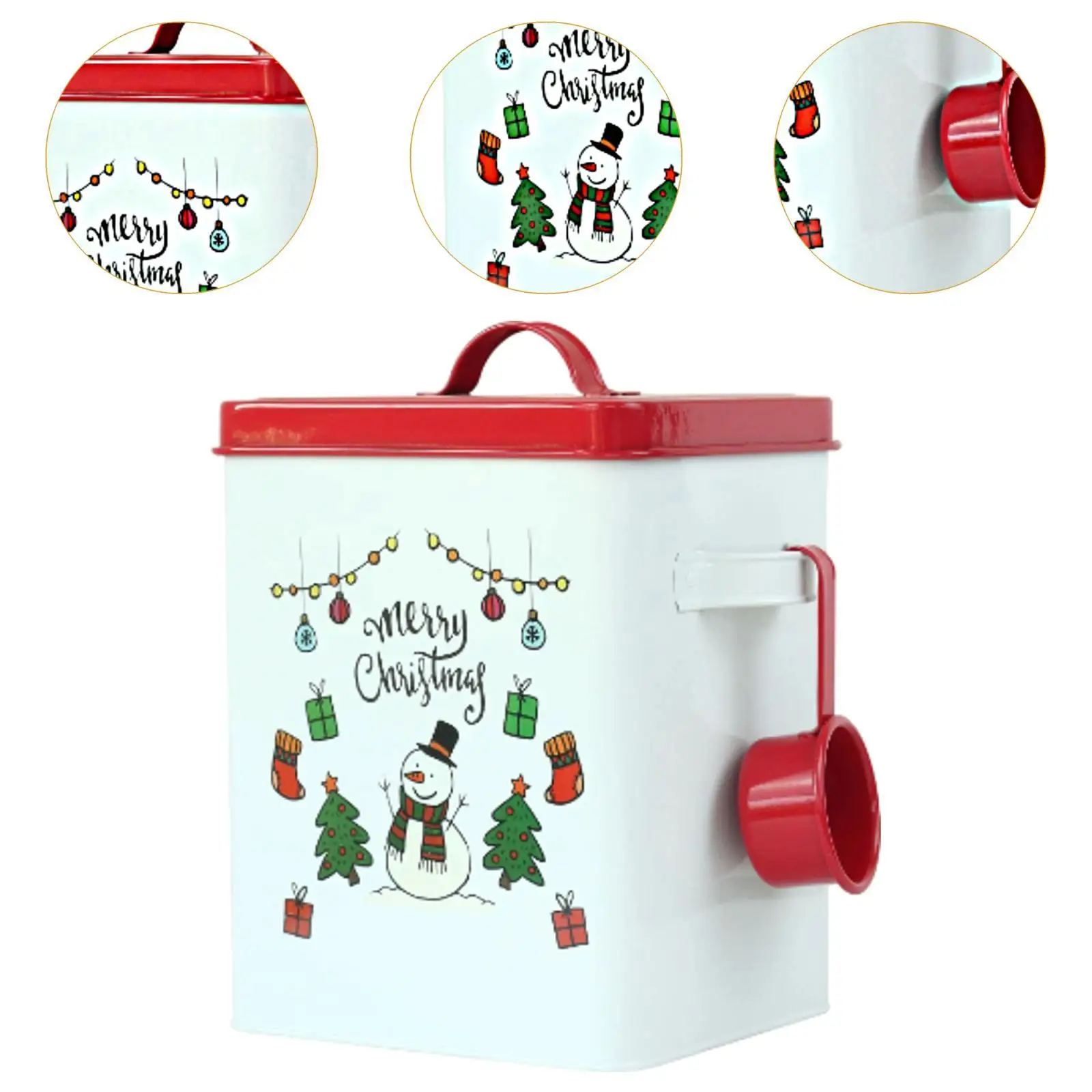 กล่องดีบุกผงซักผ้าพร้อมถังสีสี่เหลี่ยมช้อนสําหรับหอพักเดินทาง