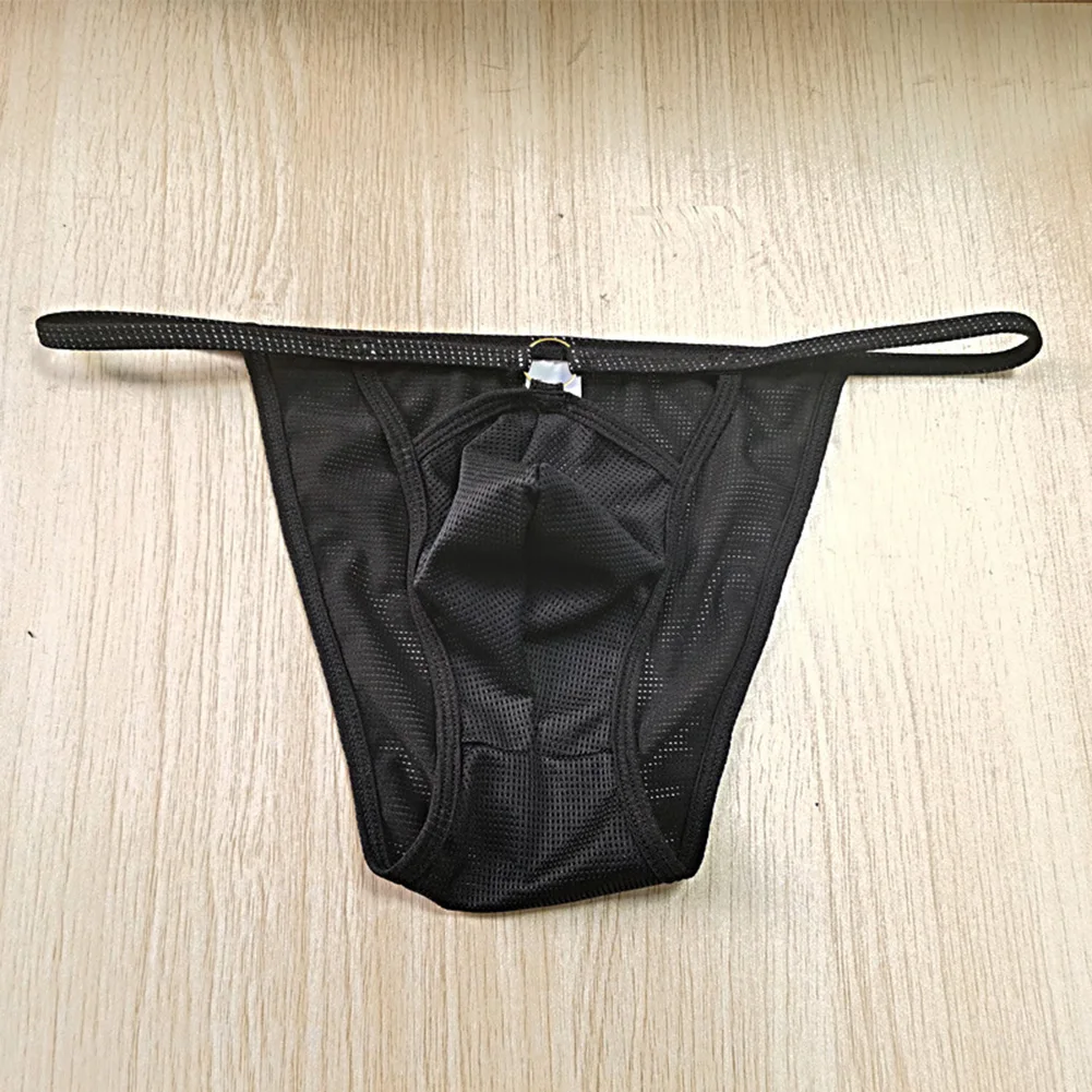 Men Briefs Panties Breathable Soft Underwear Sheer Lingerie Ultra Hot Low Rise T-Back Ultra-thin Trunks Transparent Underpants
