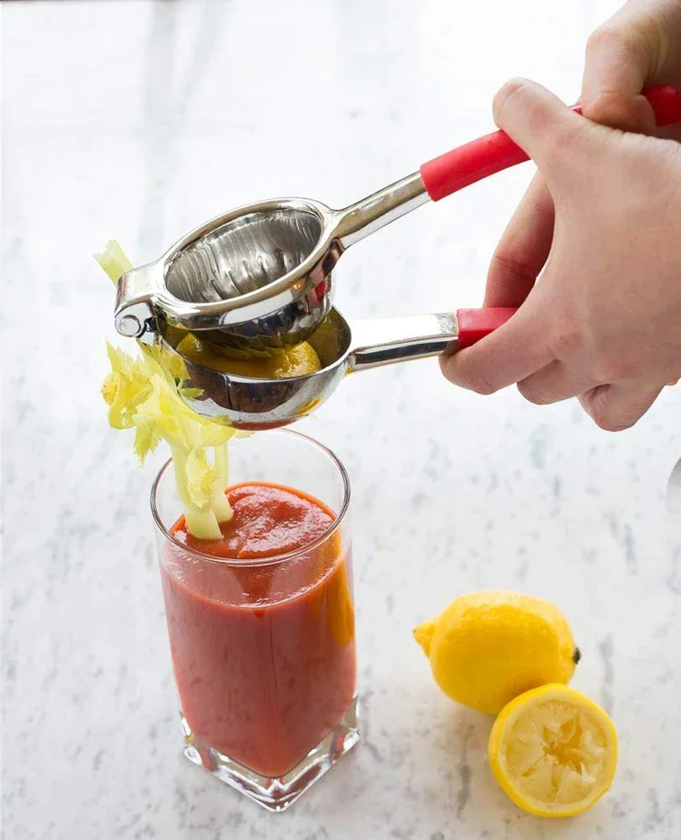 Wholesale Silicone Handle Manual Juicers Stainless Steel Lemon Squeezer Reamer
