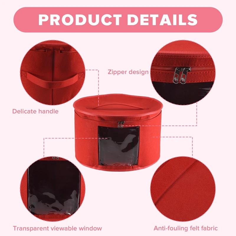 

Органайзер для шляп, круглые дорожные коробки для шляп, складная сумка для хранения шляп с пылезащитной крышкой, большая коробка для хранения шляп, коробки для шляп-AT35