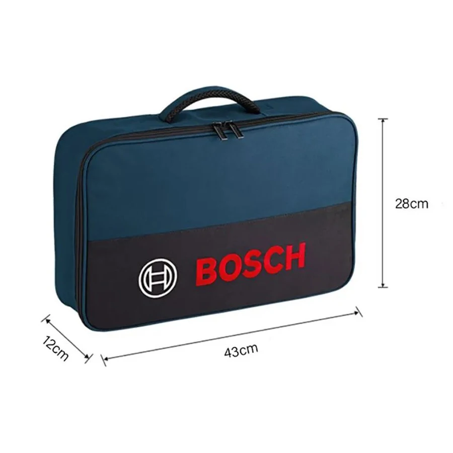 BOSCH 1600A003BH Multifunctional Canvas Tool Bag 43*28*12см Portable Drill Bit and Screwdriver Storage Bag Tool Accessories