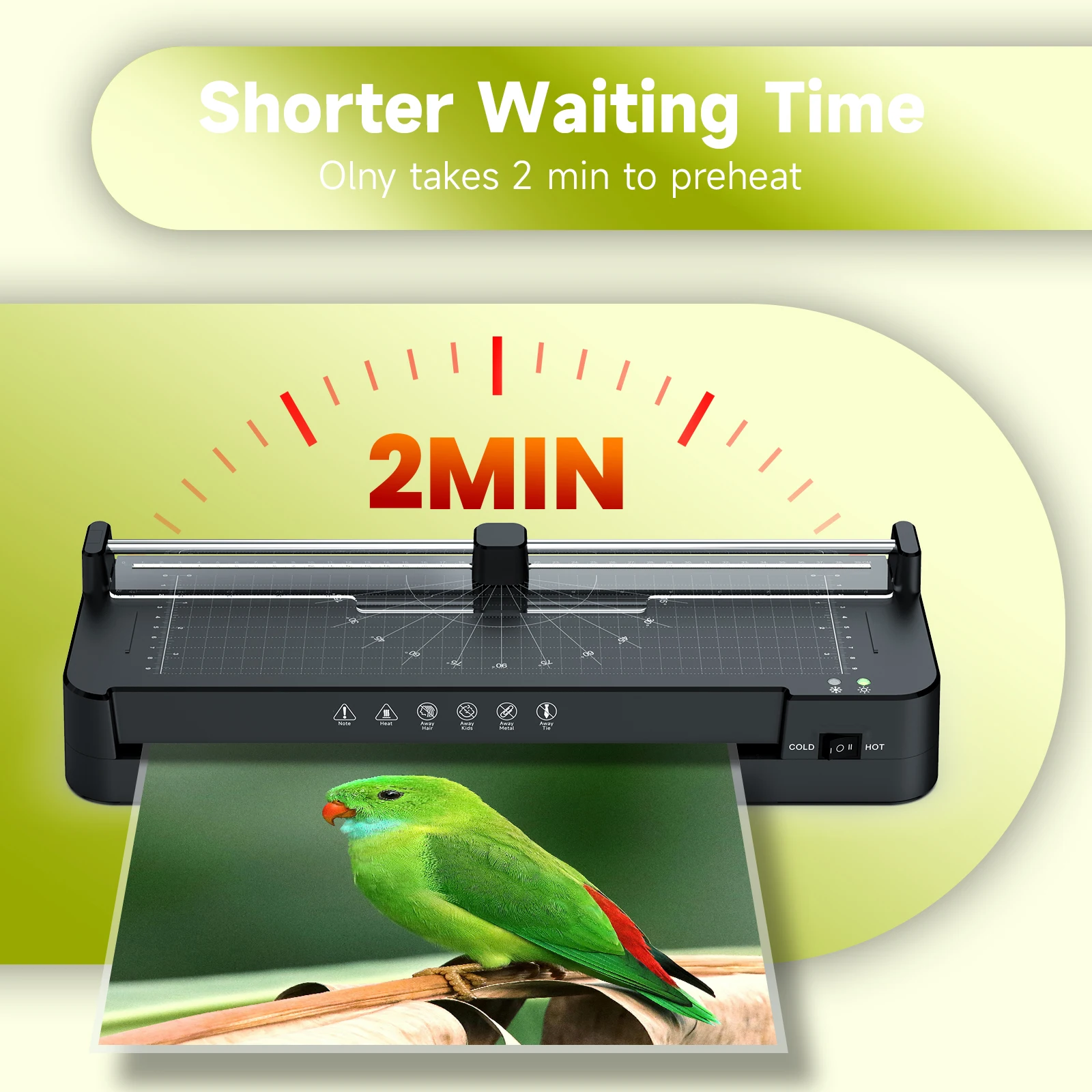 Office and School Factory Thermal Hot Cold Laminator A3 A4 Paper Photo Pouch Laminating Machine