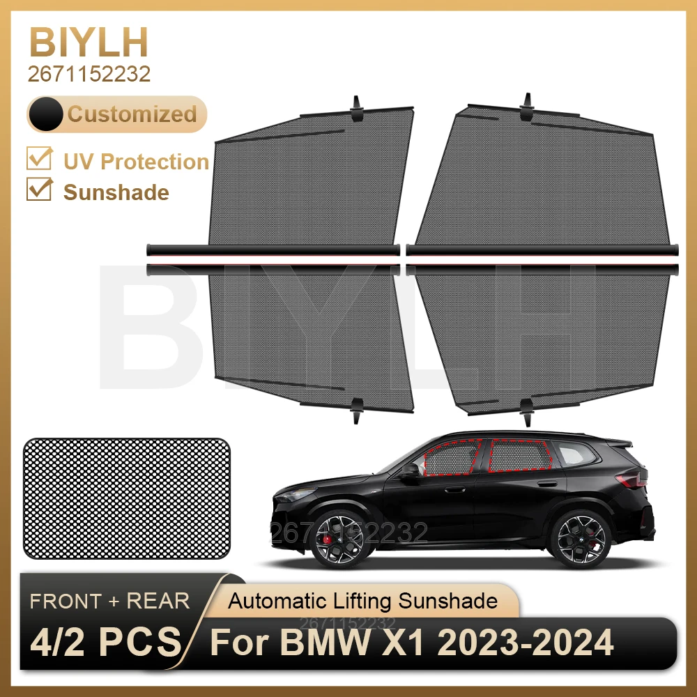 

4/2Pcs Heat Shield For BMW X1 2023-2024 IX1 Side Windshield Sunshade Customized Fit Car Sunshade UV Protection Auto Accessories