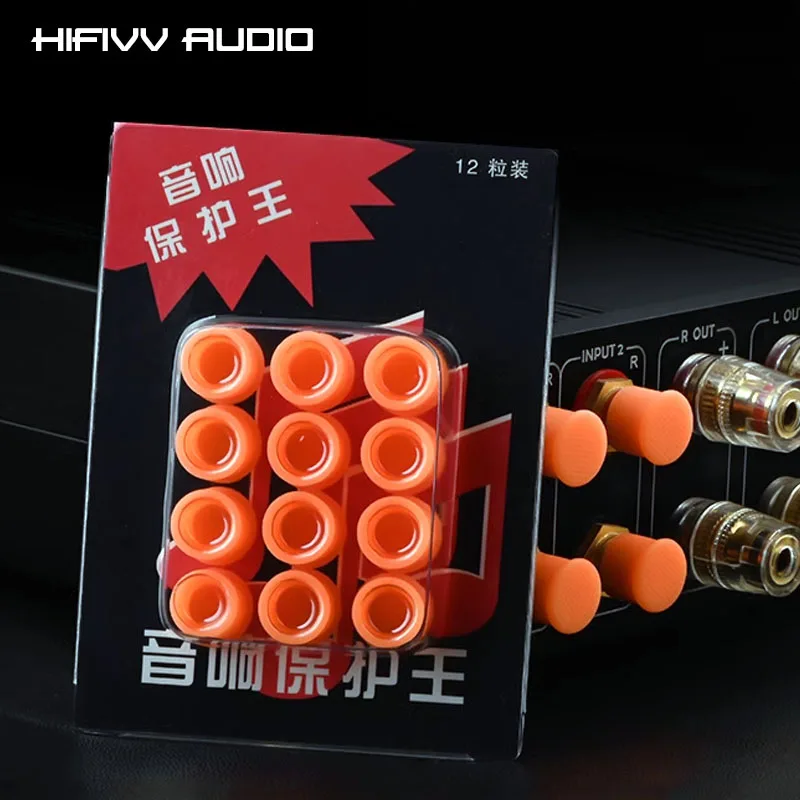 

6pcs/12pcs Universal RCA Jack Protective Cover Cap Connector protection Cap Signal Cable Terminal Dust Caps anti oxidation Hat
