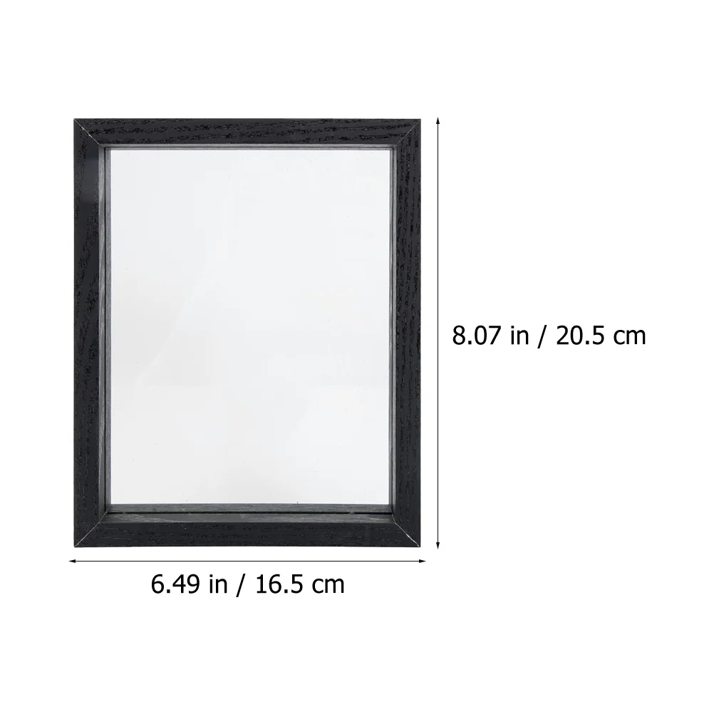 

Specimen Display Frame Stylish Durable Wood Glass DIY Butterfly Flower Photo Frame Practical Desktop Display Box for Home