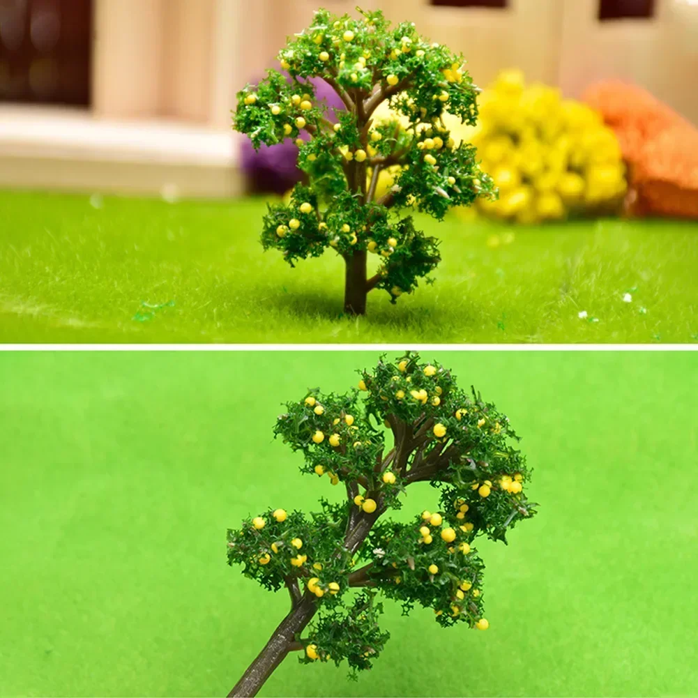 5/ 7cm Model Fruit Trees HO Scale Landscape Decor Scale Architectural Model Train Layout Tree Building DIY Toys Decoration