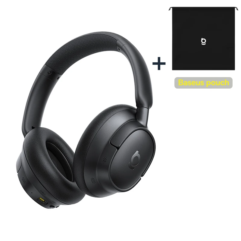 Baseus EH10 NC ANC draadloze hoofdtelefoon 45dB adaptieve hybride ruisonderdrukkende headsets Hi-Res LDAC-hoofdtelefoon Bluetooth 6.0 80 uur