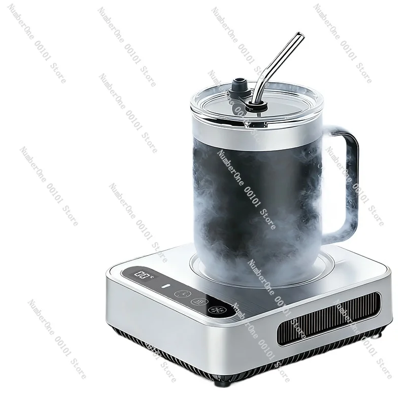 Mini Fridge Cup Cooler Warmer Smart Semiconductor Thermostatic Coaster Beverage Drink Heating Cooling Pad For Office Dorm
