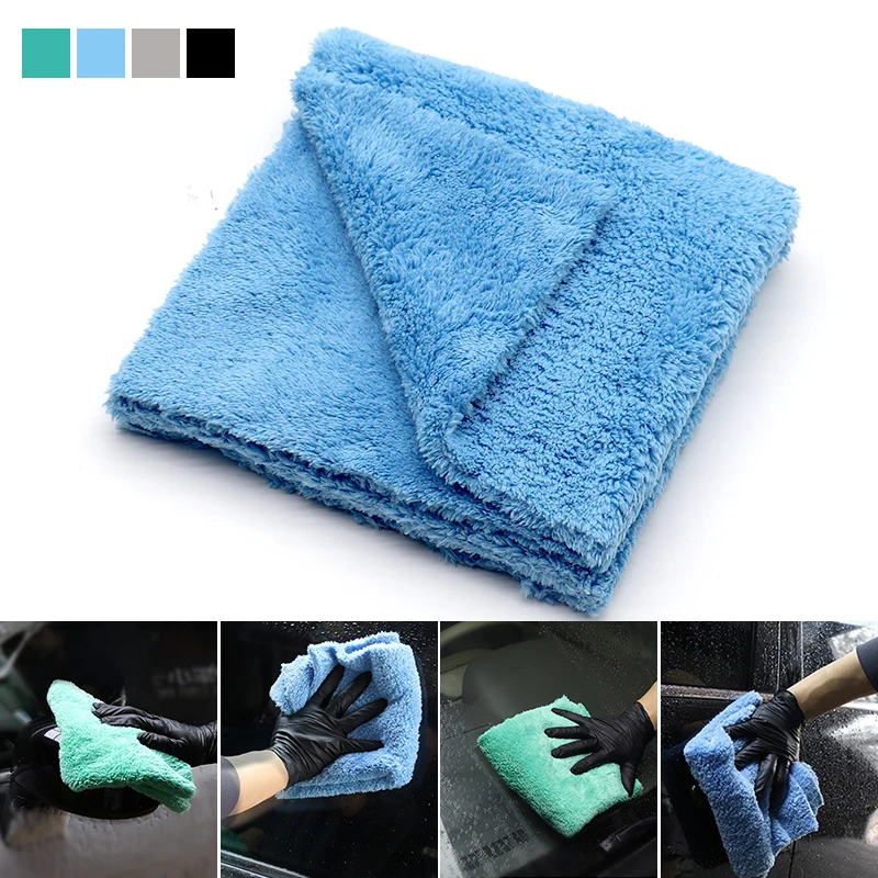 

3/5/10Pcs 40*40CM Thickened Coral Velvet Car Wash Towel Car Wax Polishing Drying Wipes Tool Automatic Unbounded Cleaning Cloth