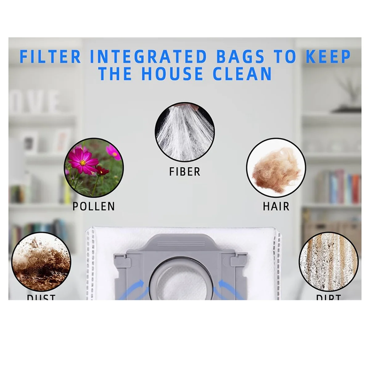 

For Roborock Q Revo / P10 A7400Rr Robot Vacuums Cleaner Accessory Main Side Brush Filter Mop Cloths Dust Bag Spare PartHUG