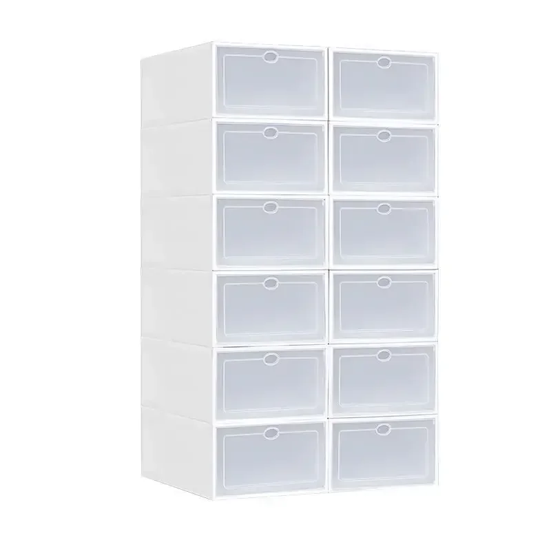 

Organizers Thickened Dustproof Cabinet Plastic 6pcs/set Shoe Combined Shoes Storage Box Stackable Transparent Foldable