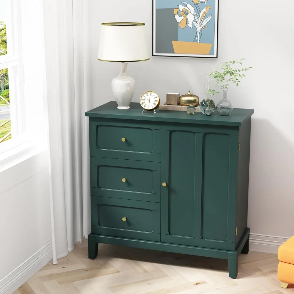 Armoire de rangement en bois avec étagères, armoire d'appoint avec 3 portes de proximité, buffet pour salon, entrée