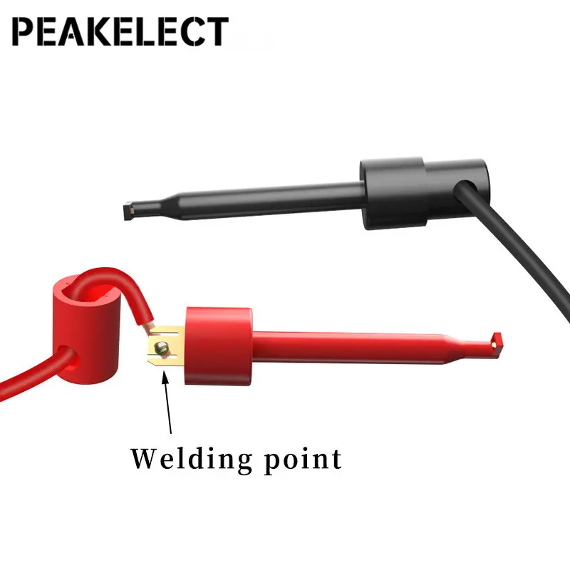 Peakelect P1007 BNC Nam Cắm Q9 Sang Dual Thử Móc Kẹp Đầu Đo Chì Kiểm Tra Cho Máy Dao Động Ký 120CM