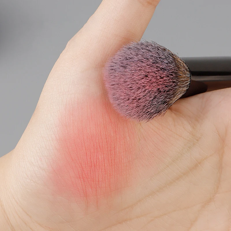 Pincel de maquillaje en forma de U para esculpir y definir, pincel de doble cabezal para base e iluminador, pincel para sombra de nariz y contorno de nariz