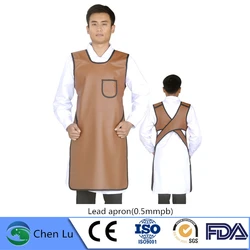 Genuine x-ray gamma ray protective dental apron hospital, dental clinic radiological protection high qulity 0.5mmpb lead apron