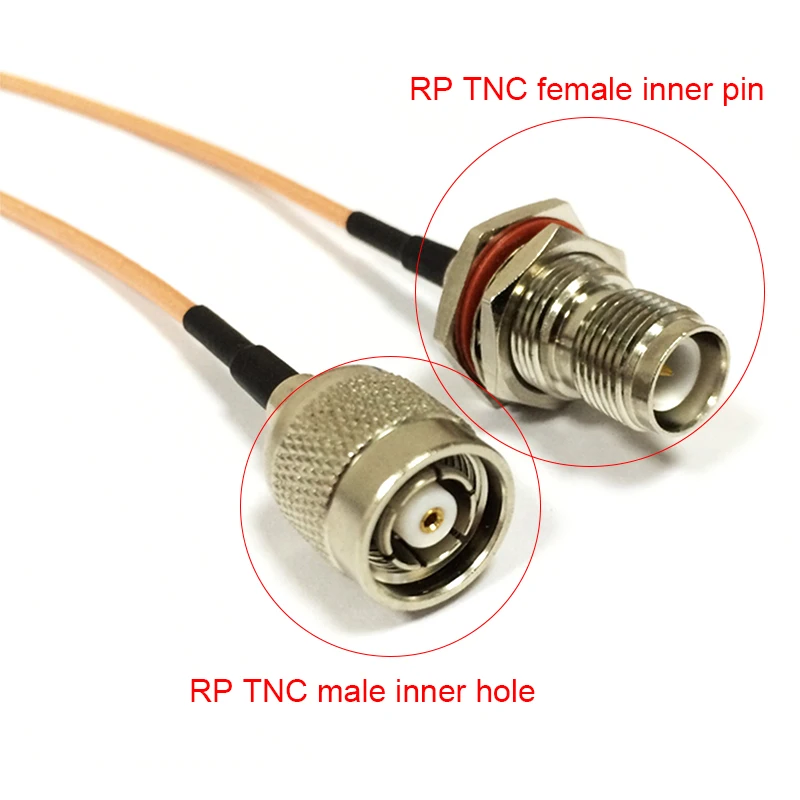 New RP-TNC  Male Plug  Switch  Reverse TNC  Female Jack  Jumper Cable RG316 Wholesale Fast Ship 15cm 6