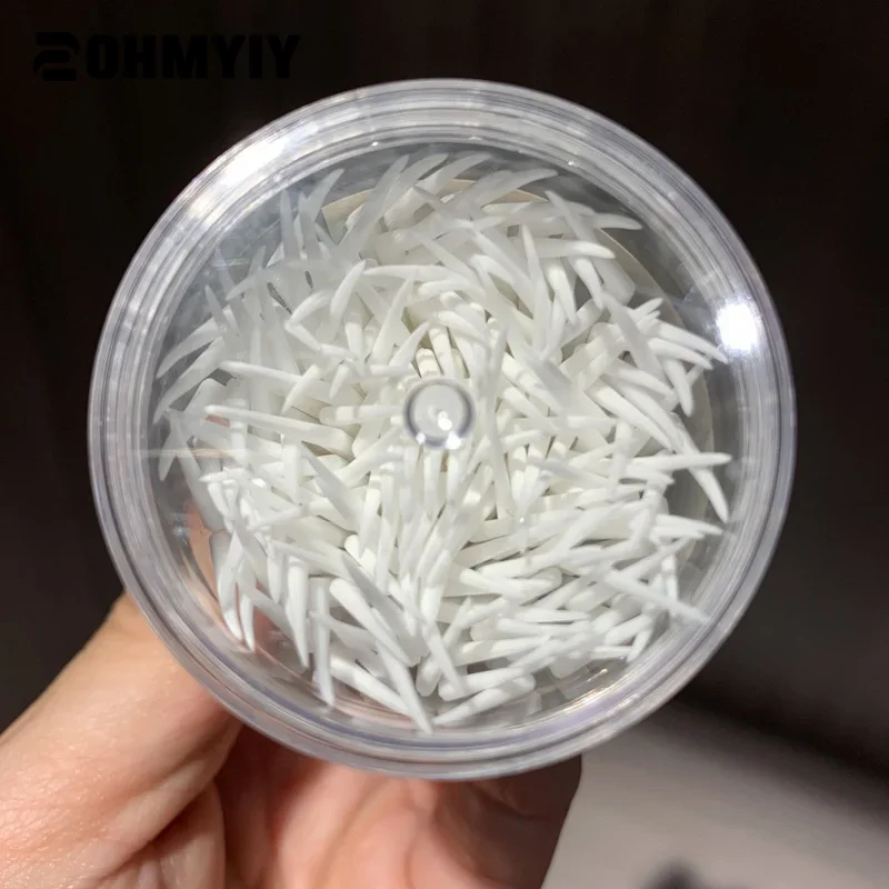 160Pcs Disposable Dental Plastic Oral Hygiene Dental Safety Brush Dental Care Toothpicks Tool With Eco Toothpick Dispenser Soft
