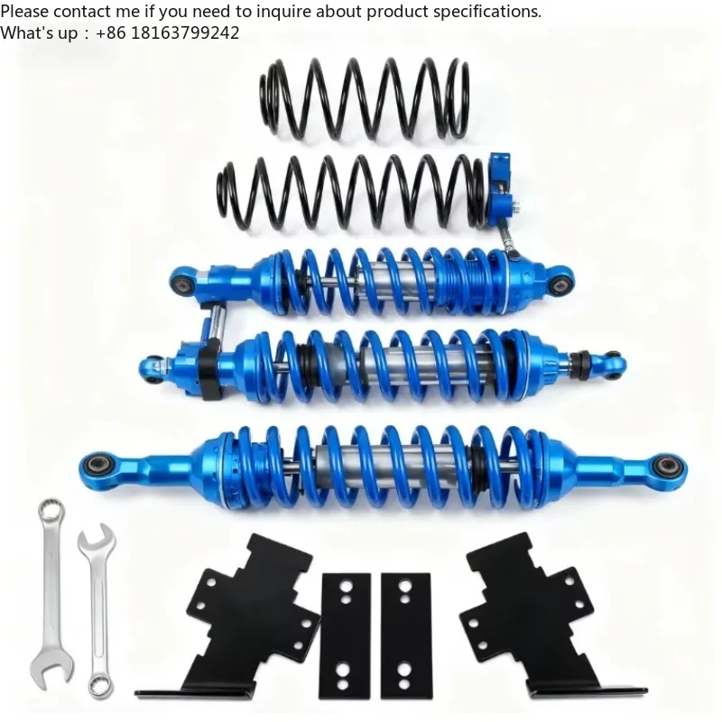 High-Performance New Blue Front/Rear Shock Absorbers with Accessories Universal Fitment for Superior Vehicle Damping Stability