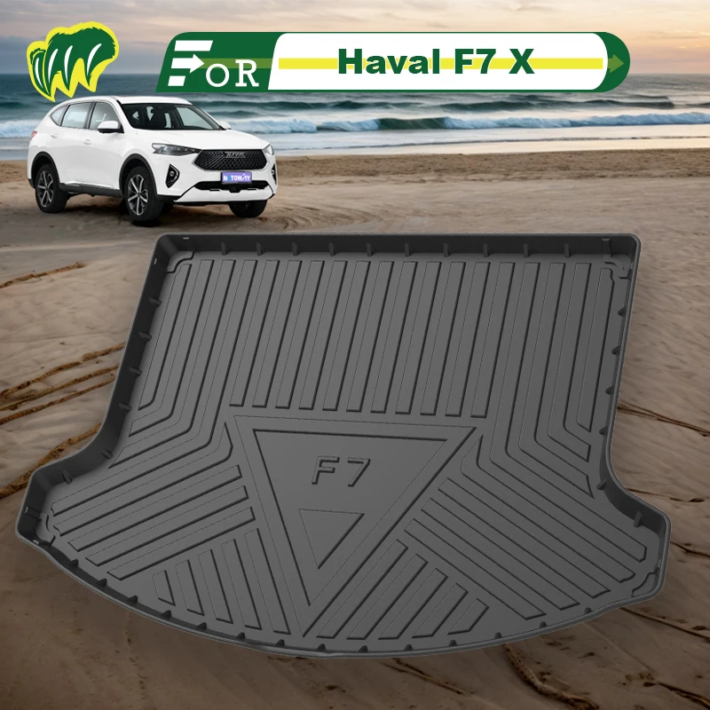 

For Haval F7 X 2020 2019-2021 Custom Fit Car Trunk Mat All Season Cargo Mat 3D Shaped Laser Measured Trunk Liners