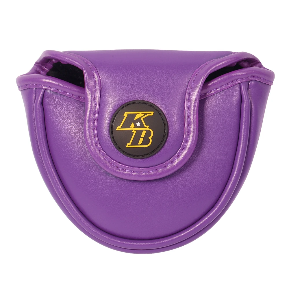 

Purple Premium Synthetic Leather Magnetic Closure Golf Headcover Mallet Putter Covers