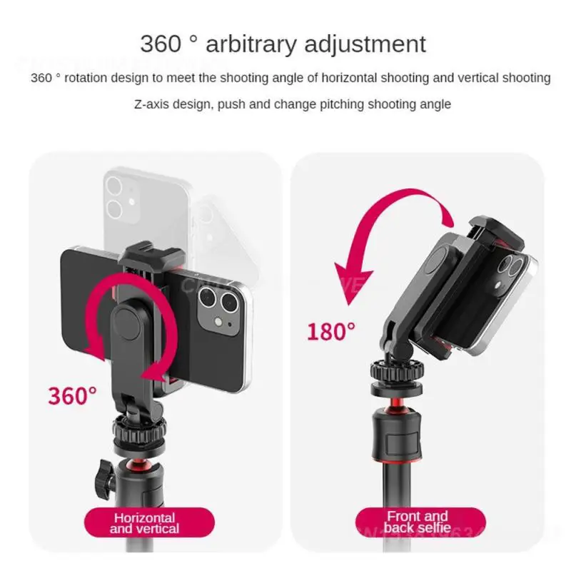 Hot Shoe Phone Clip Safe Grip Durable Mobile Phone Tripod For Live Streaming Light Mobile Phone Holder Mobile Phone Accessories