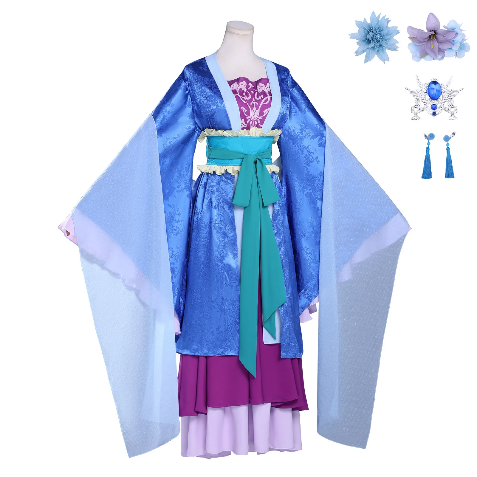 Lihua Cosplay Costume Rifa Traditional Chinese Emperor Consort Dress Wig Full Set Rifa Hanfu Style view 4