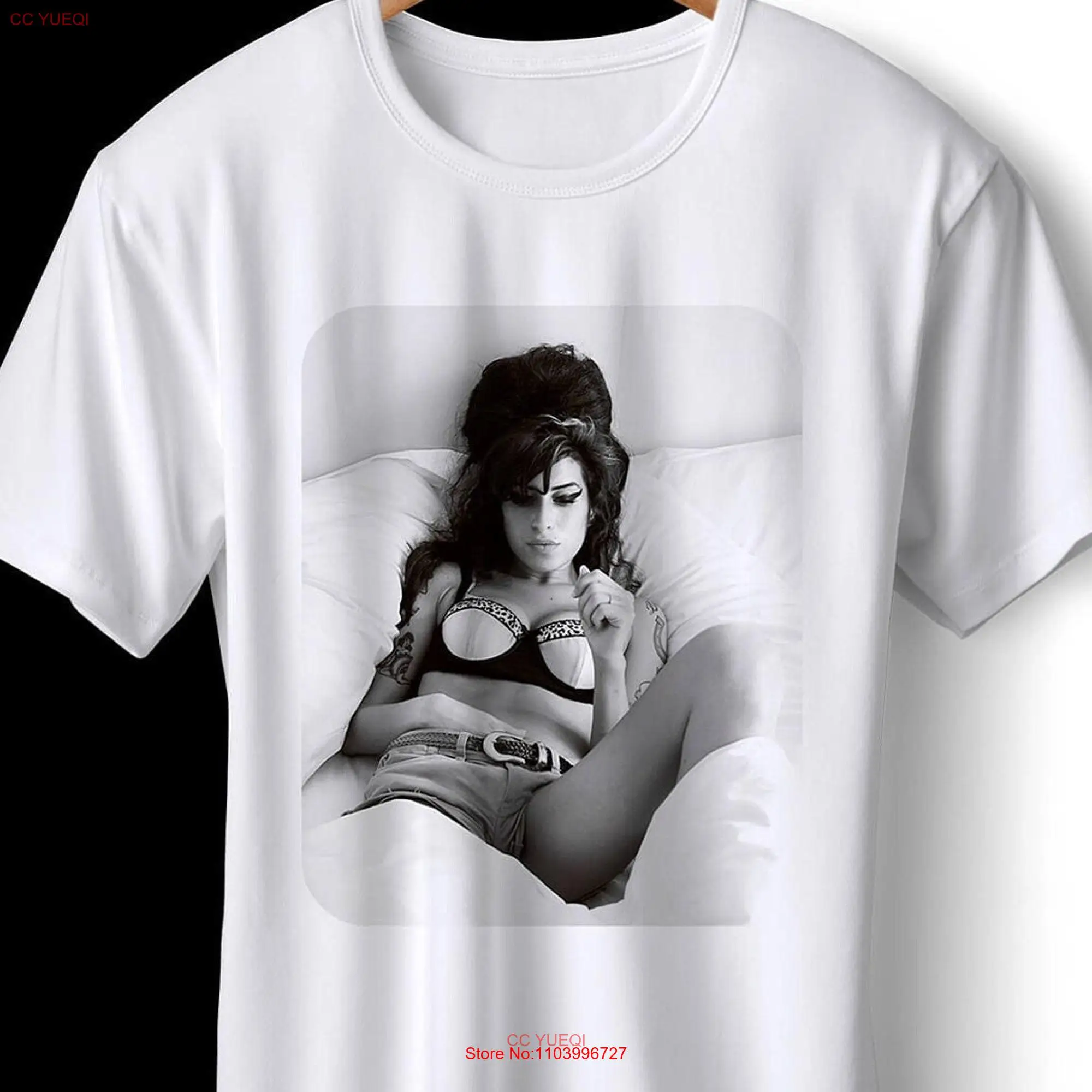 Amy Winehouse T Shirt Art Lover For Her Him long or short sleeves