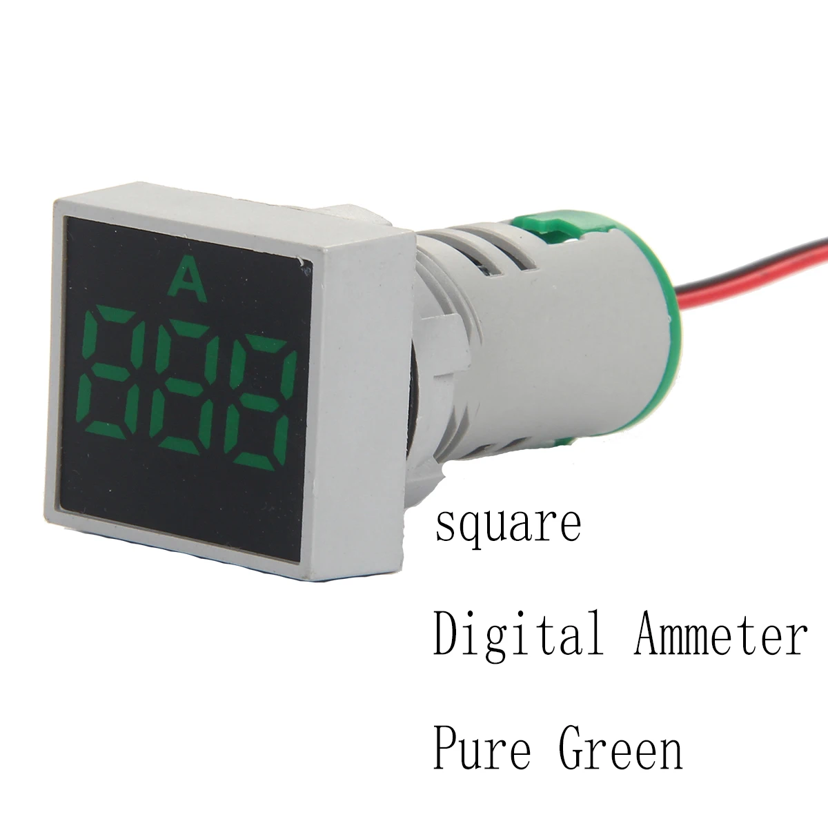 1Pcs AD101-22AM 22mm Square Ordinary Film Digital Display AC Ammeter Signal Lamp LED Highlight Aperture Indicator Lamp AD16-22AM