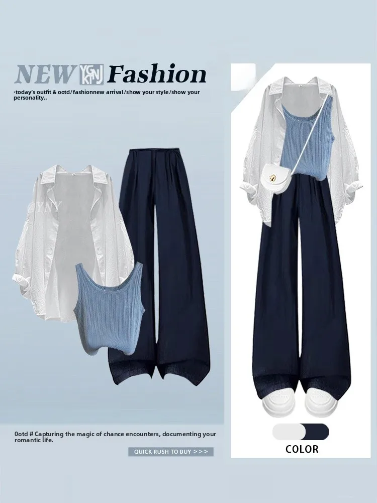 Retro coreano Sle sciolto da donna irt Jaet Denim modello a cuore jeans a gamba larga abbigliamento interno casual autunno Faion Set