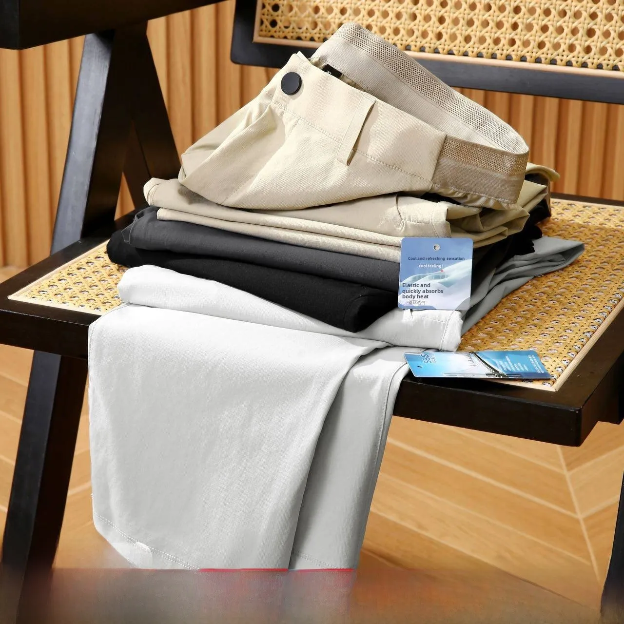 

Outdoor Men's Lightweight Waterproof Qui Dry Multi-ket Slim Fit 4D Cut Hiking Soft ell Casual Pants Straight Leg Zipper