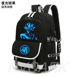 Luminous Dragon Ball Backpack Women Men USB Outerdoor Laotop Backpack Teens Goku School Bags Capacity Mochilas