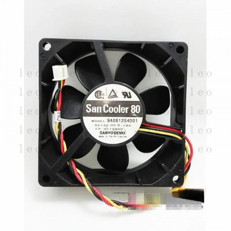 FF 1 pz 9A0812S4D01 8025 12 V 0,18 A ventola di raffreddamento doppia a 3 fili # F18