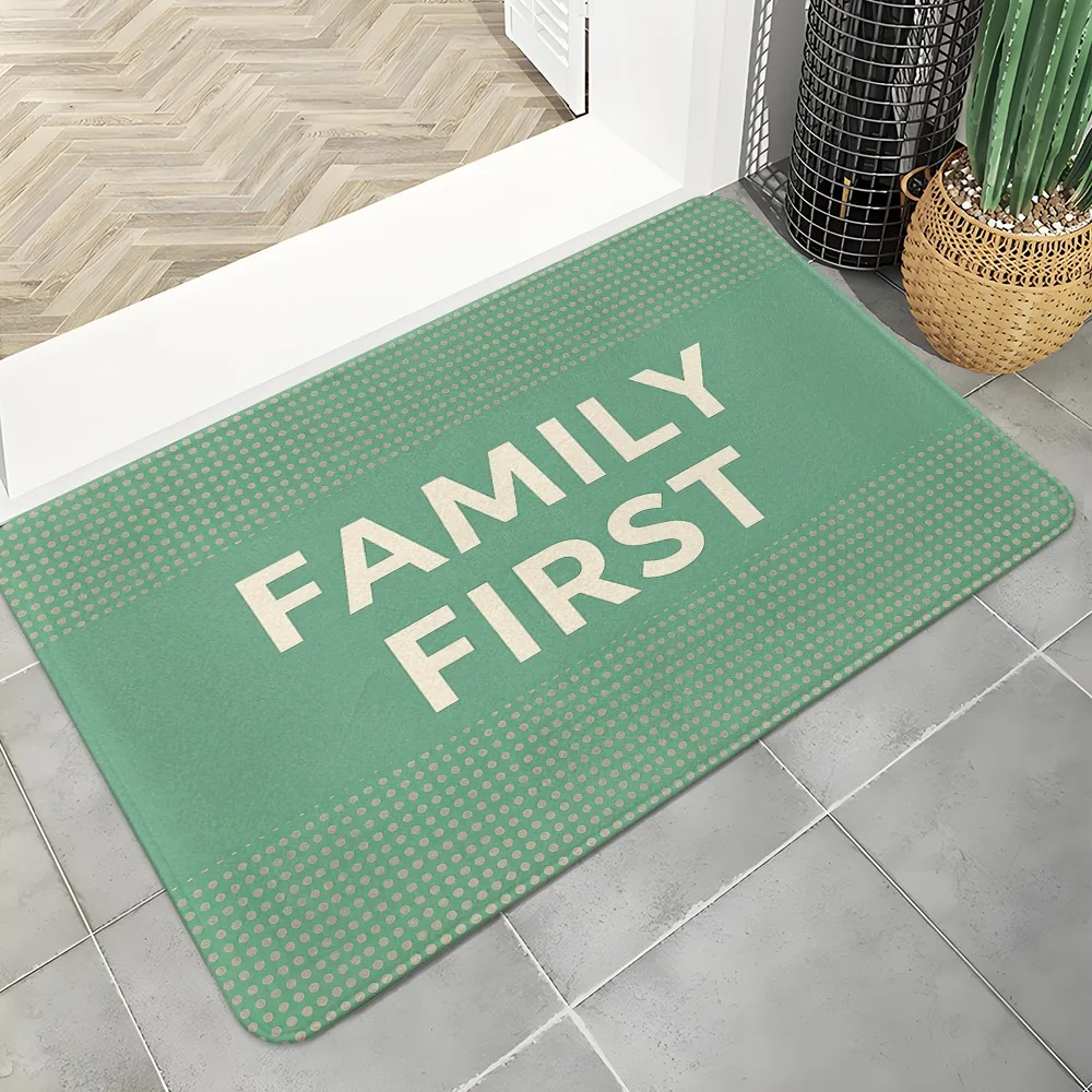 Home First Door Mat Indoor Outdoor Entrance Floor Mat Home Decoration Kitchen Living Room Bathroom Floor Mat